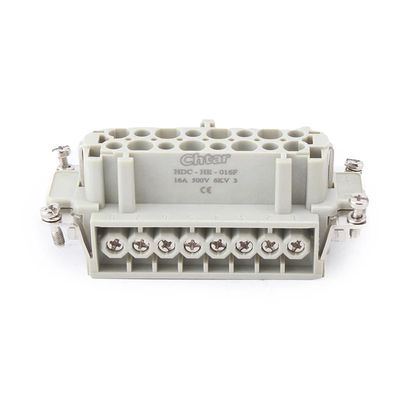 M/F 16 Pin အကြီးစားချိတ်ဆက်ကိရိယာကို ထည့်သွင်းပါ။