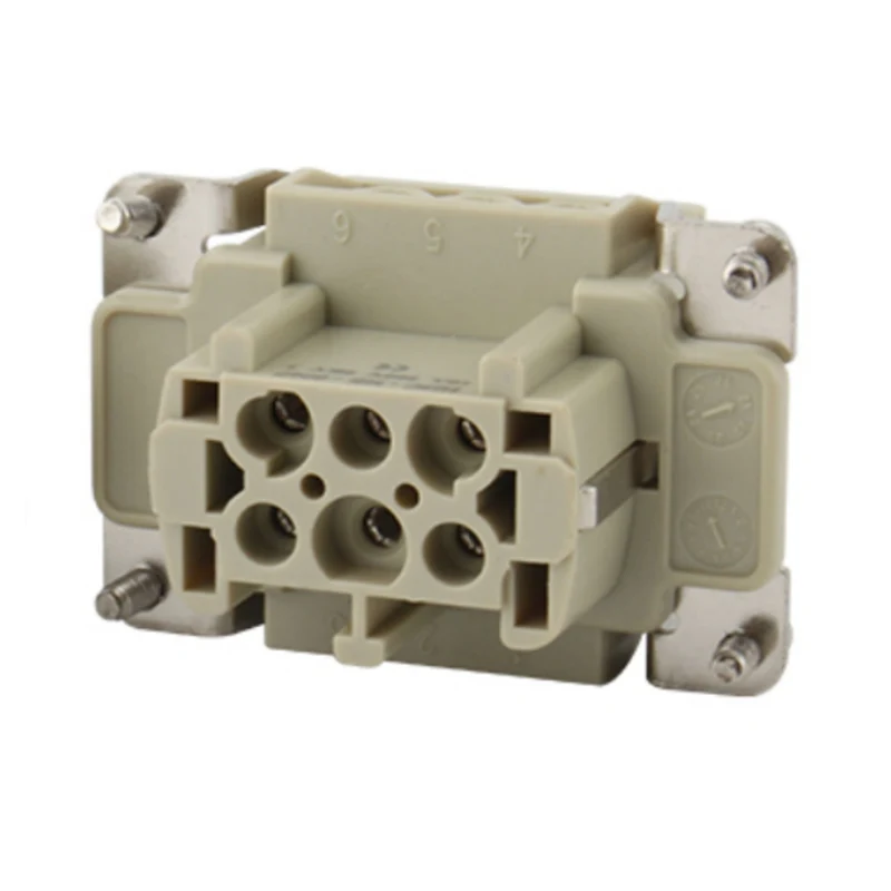 M/F 6 Pin Heavy Duty Connector ထည့်သွင်းပါ။
